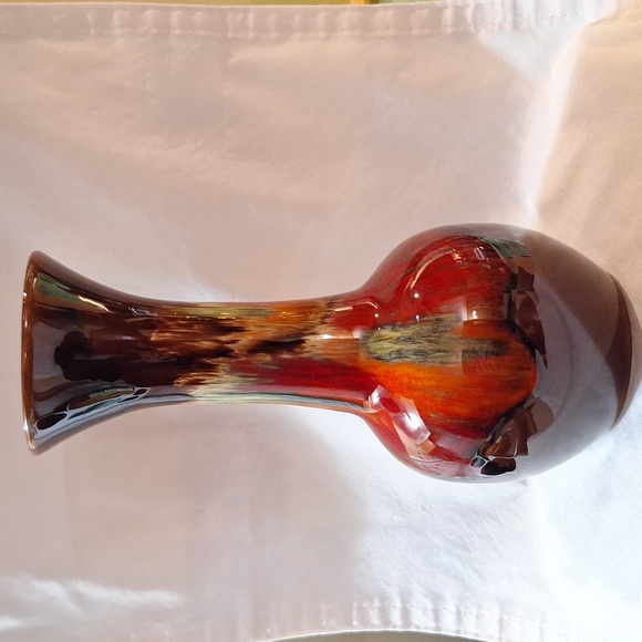 #ACQ Vase brown and red orange - Picture 2 of 5